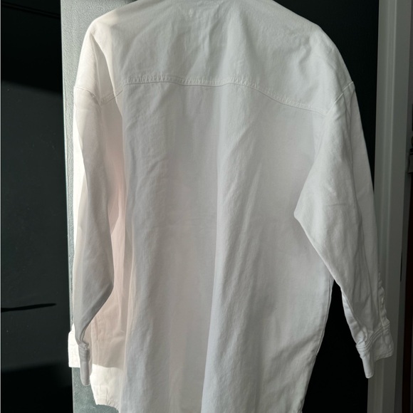 Brand new Good American Oversized Shacket in 00/0, White - Picture 5 of 6